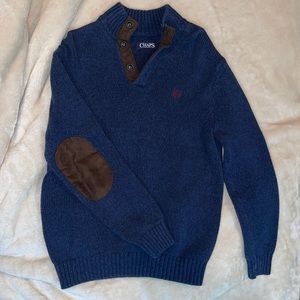 Navy blue Chaps half zip sweater